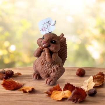 Autumn Squirrel Candle