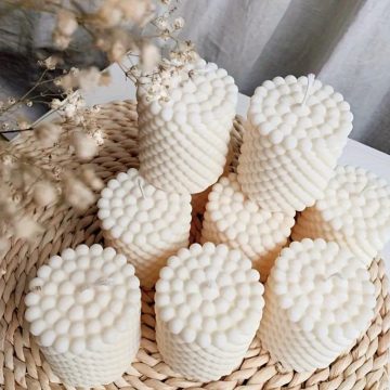 Bubble Texture Candle