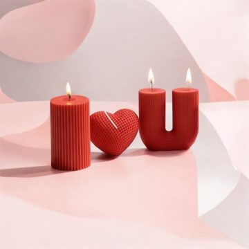 I ❤️ U – Valentine Sculptural Candles