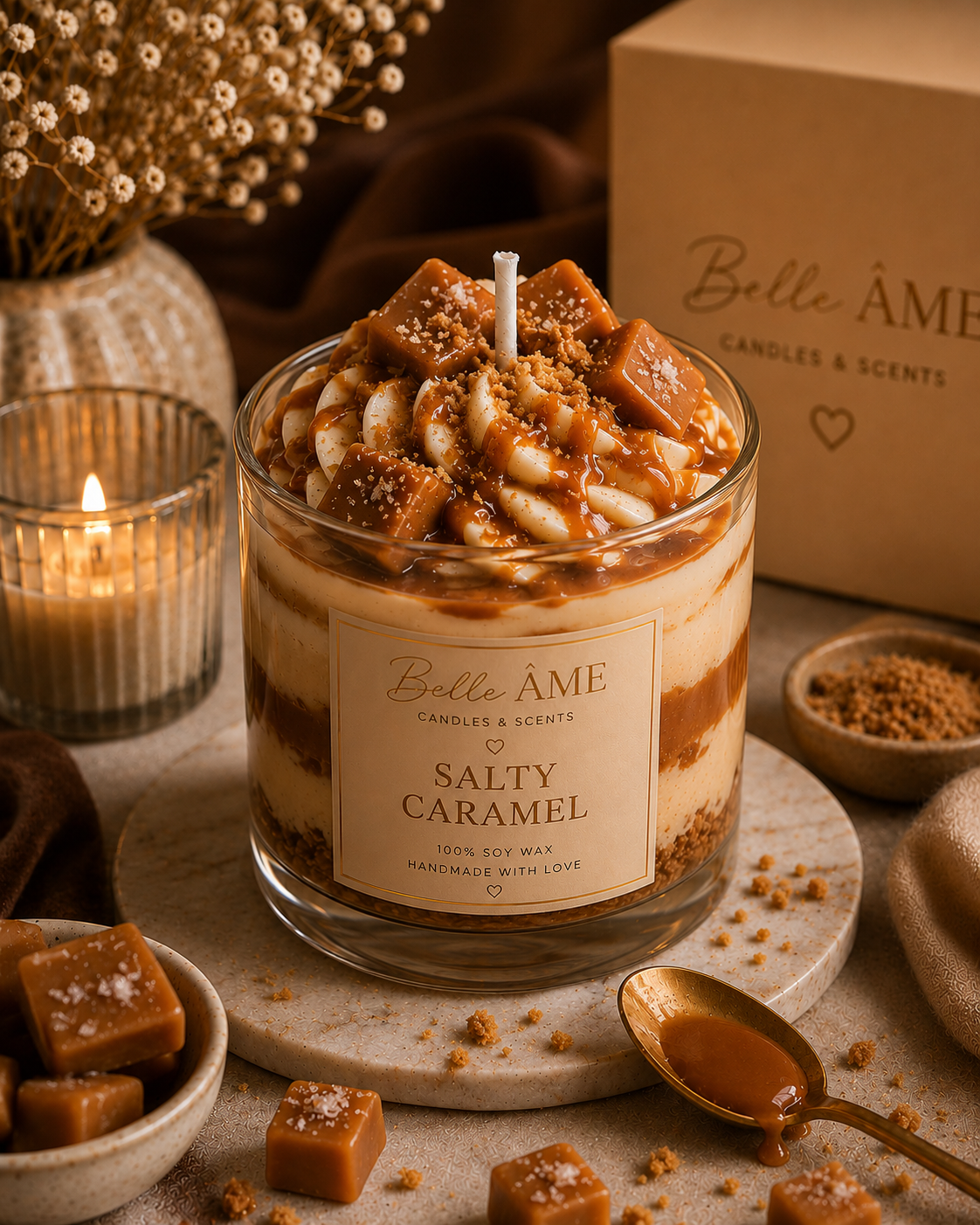 Salty Caramel – Χειροποίητο Κερί Σόγιας