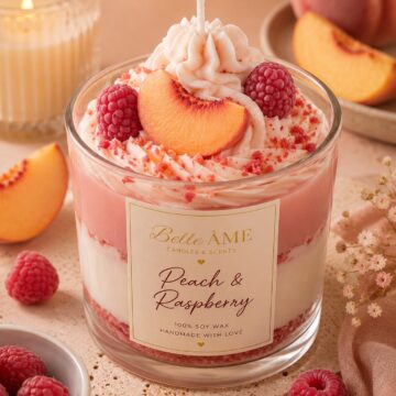Peach and Raspberry